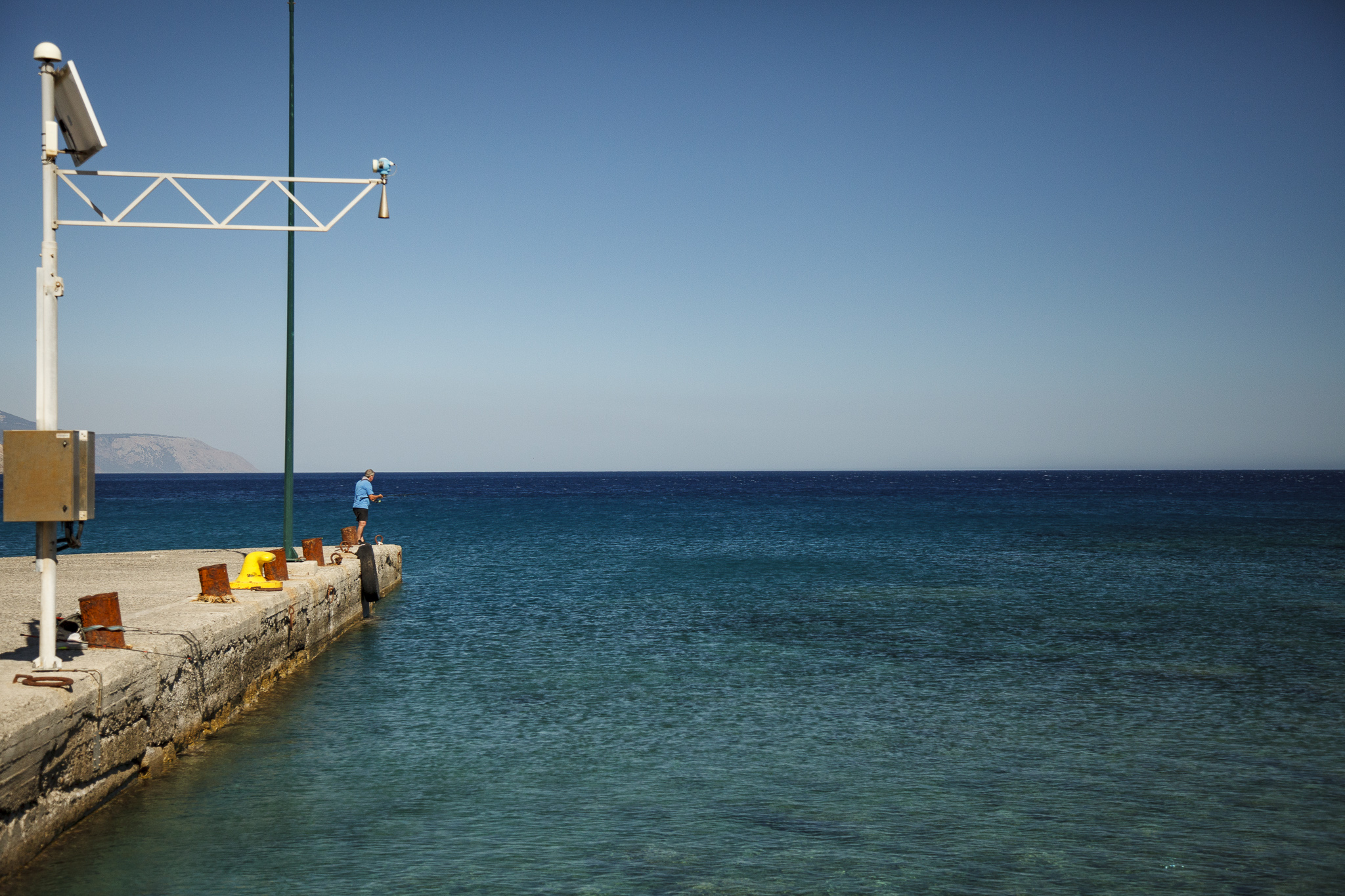 The blue sea of Crete